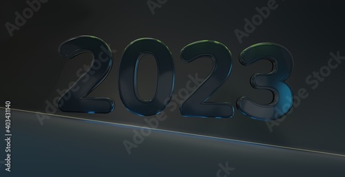 2023 year abstract creative...