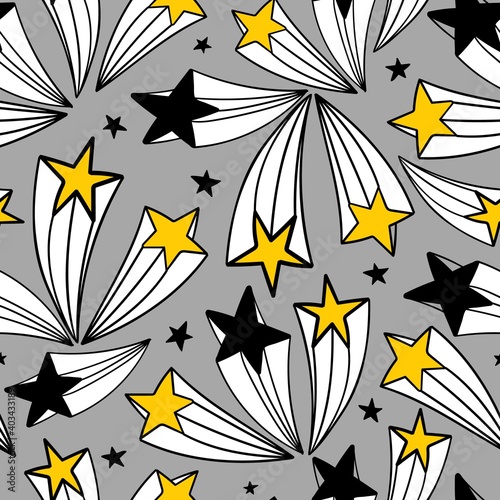 Seamless vector pattern with stars