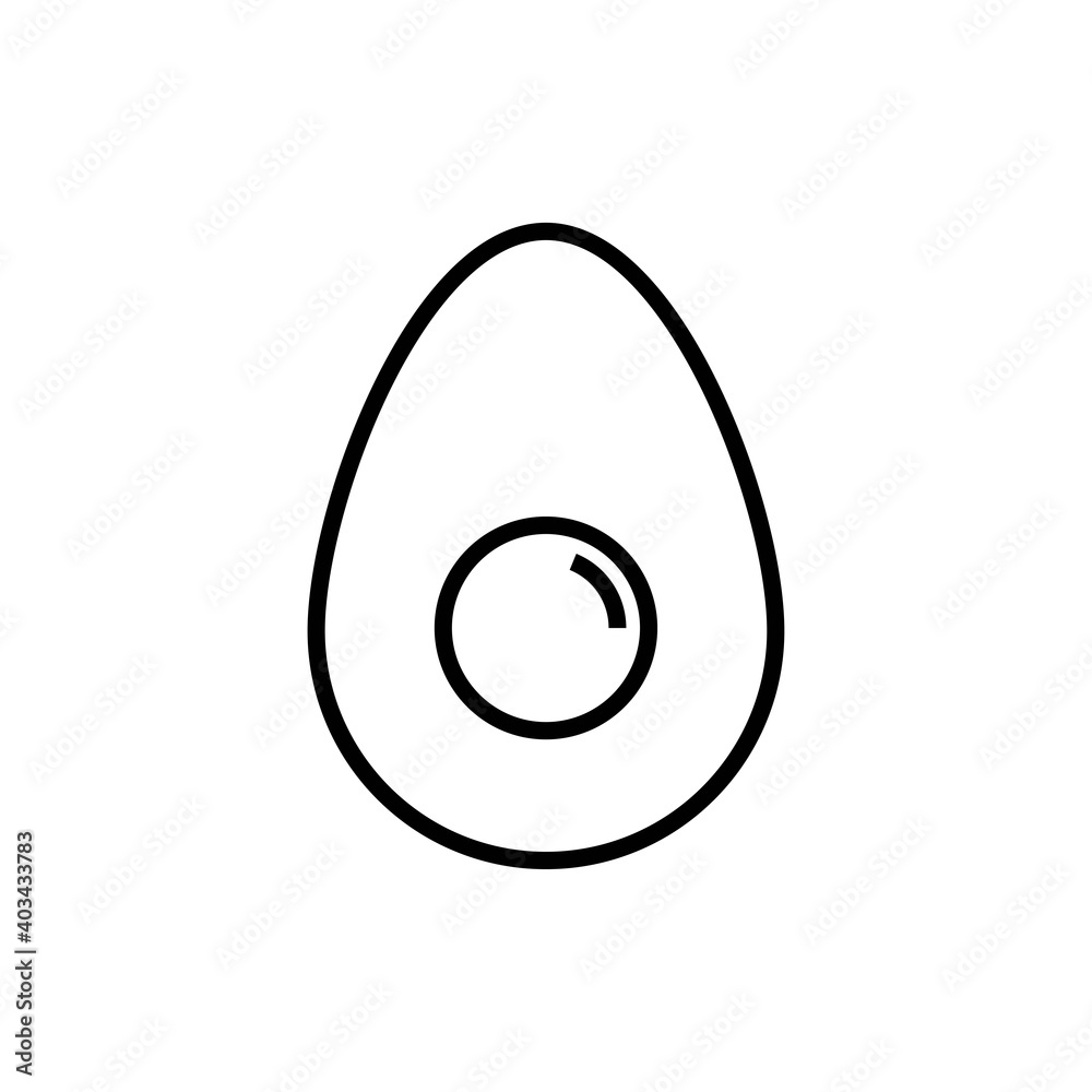 egg icon line style vector for your design egg icon line style vector for your design