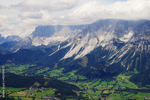 Dachstein mountain massive in Styria, Austria