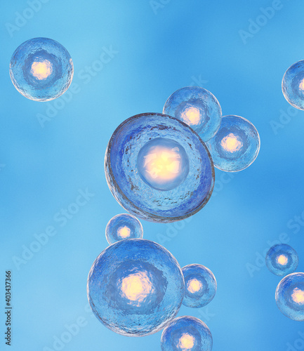 Human Stem Cell Concept, 3D Render