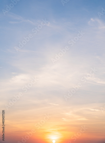 sunset sky and clouds vertical © Nature Peaceful 