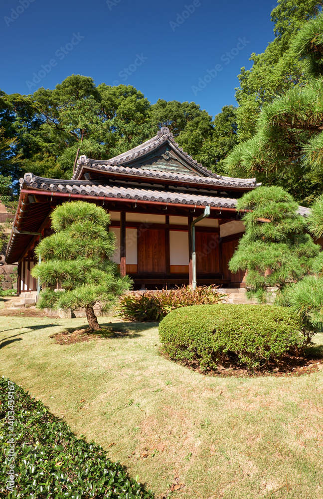 O-bansho guardhouse in the Imperial Palace garden. Tokyo. Japan O-bansho guardhouse in the Imperial Palace garden. Tokyo. Japan