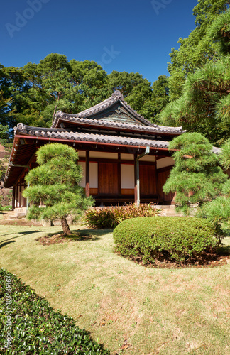 O-bansho guardhouse in the Imperial Palace garden. Tokyo. Japan © Serg Zastavkin