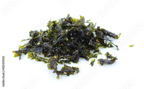 Japanese food nori dry seaweed or edible seaweed