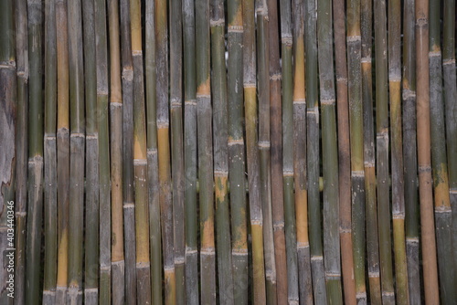 bamboo piles for decoration and design