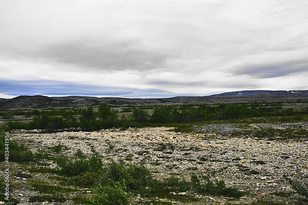 Tundra between Lakselv and Kunes, Finnmark County, Norway