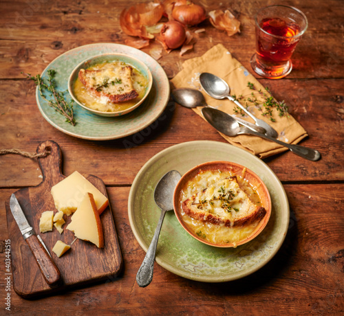 French onion soup photo