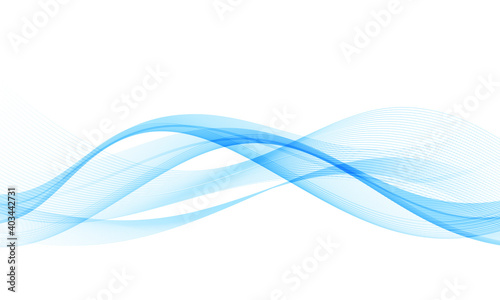 抽象的な青い曲線