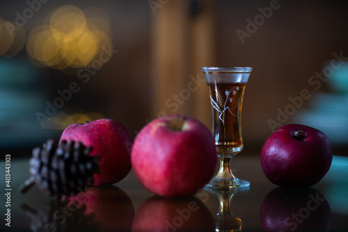 Canvas Print still life with sherry