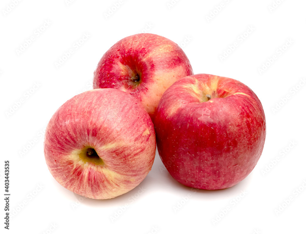 Fresh red apple fruit isolated on white background Fresh red apple fruit isolated on white background