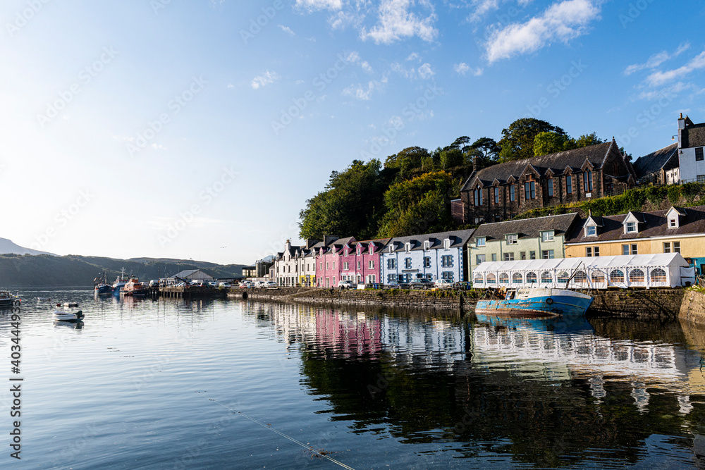 Harbour of Portree, Isle of Skye, Inner Hebrides, Scotland, United Kingdom, Europe Harbour of Portree, Isle of Skye, Inner Hebrides, Scotland, United Kingdom, Europe