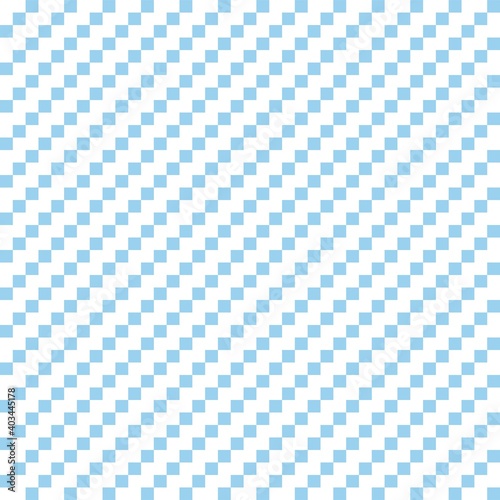 Seamless diagonal squares pattern, white and blue background, vector