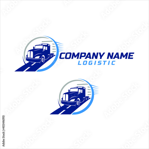 logo template for trucking logistic service