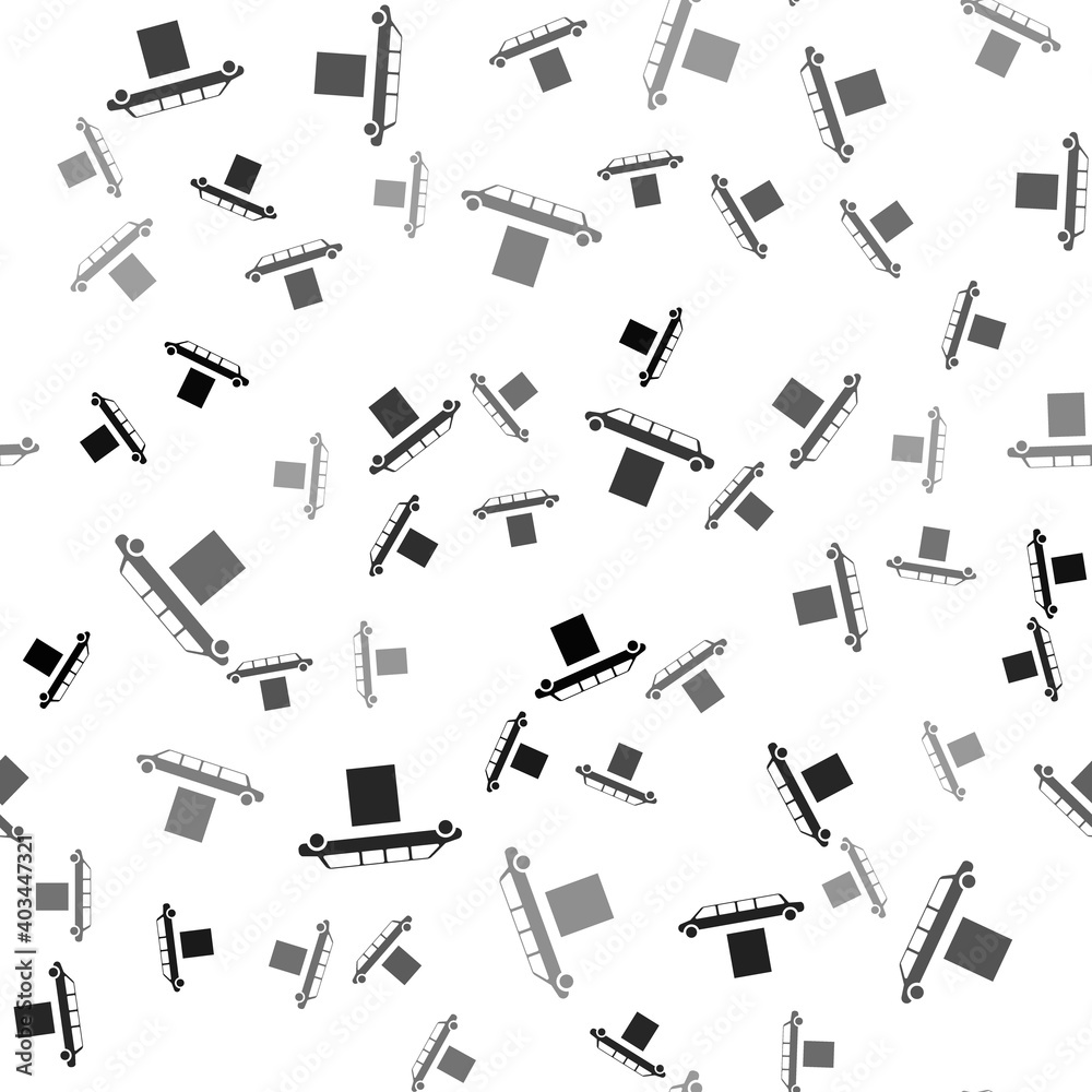 Black Luxury limousine car and carpet icon isolated seamless pattern on white background. For world premiere celebrities and guests poster. Vector Illustration. Black Luxury limousine car and carpet icon isolated seamless pattern on white background. For world premiere celebrities and guests poster. Vector Illustration.