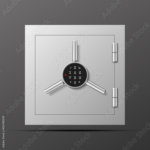 Safe Image. Armored box background. The door of a bank vault with a mechanical combination lock. Reliable Data Protection. Long-term savings. Deposit box icon.Protection of personal information