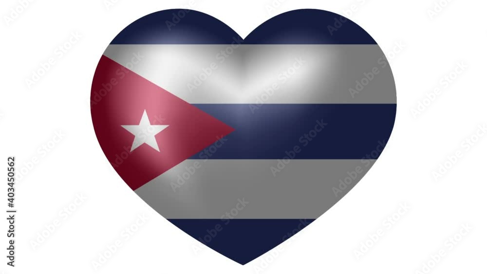 Animated flag of Cuba. Flag of Cuba animated banner. Flag of Cuba in heart shape. Animated flag of Cuba. Flag of Cuba animated banner. Flag of Cuba in heart shape.