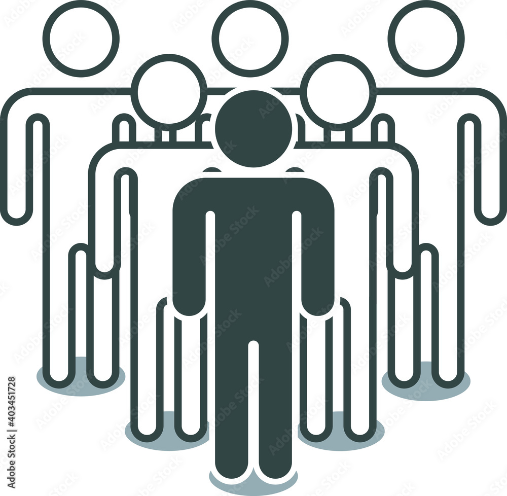 Fototapeta premium Black lives matter icon , logo, illustrations people, to protest for justice