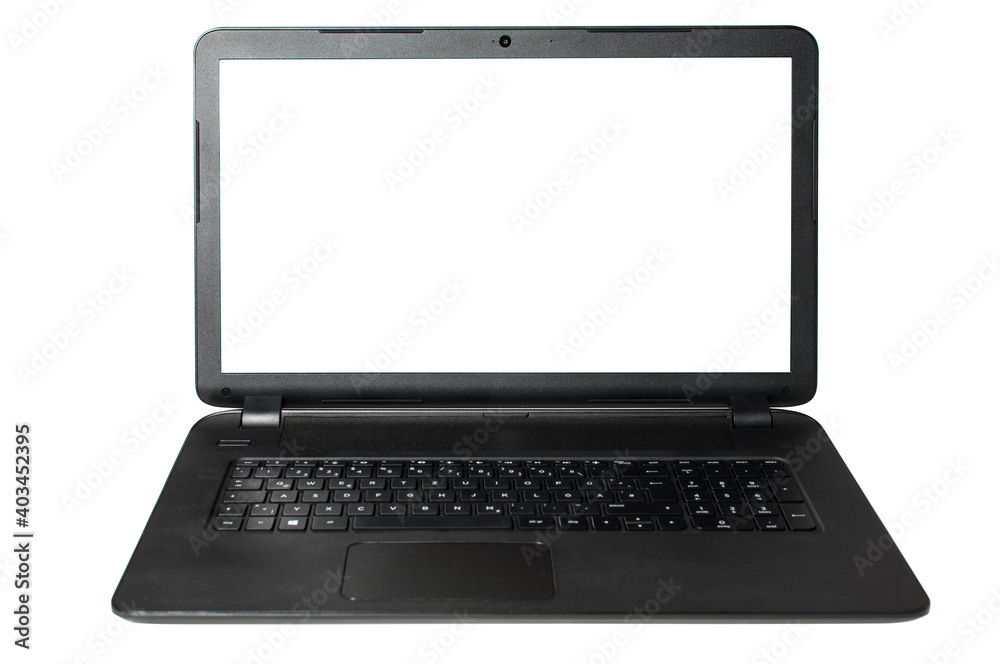 HP notebook isolated on white background HP notebook isolated on white background