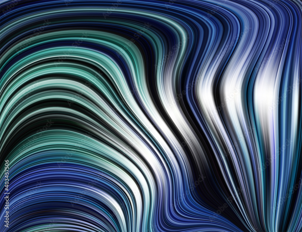 Unique abstract creativity wave line