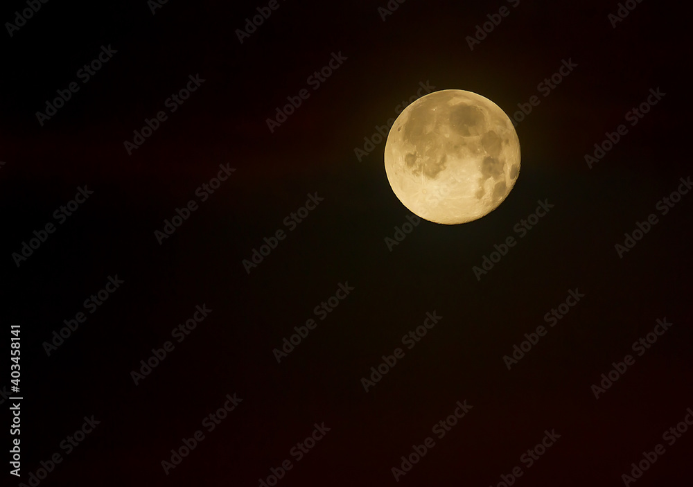Fototapeta premium The moon is a wonderful natural satellite of the Earth.