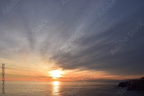Genova Tramonto sul Mare