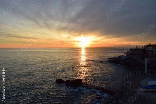 Genova Tramonto sul Mare