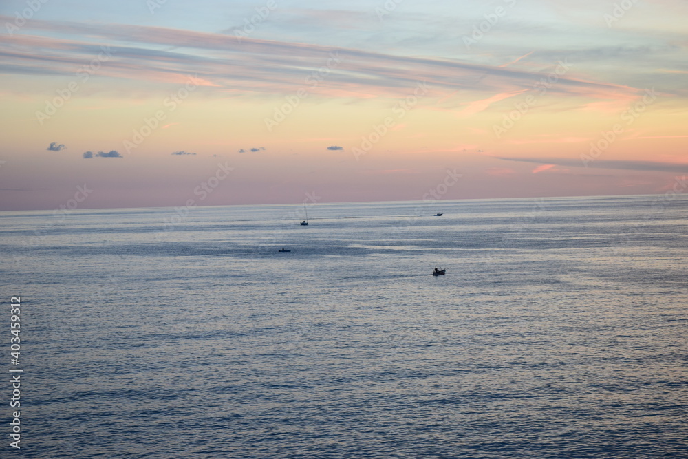 Genova Tramonto sul Mare