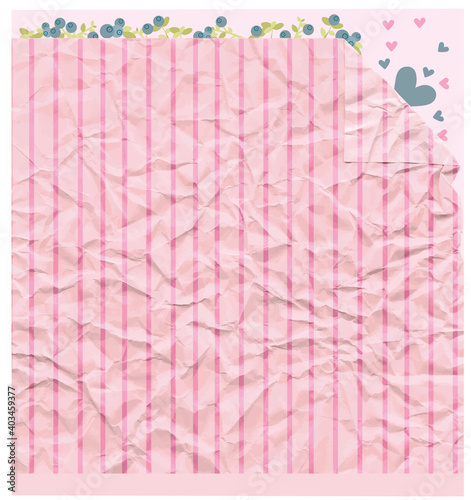 pink background crumpled paper for kids blueberry scrapbooking