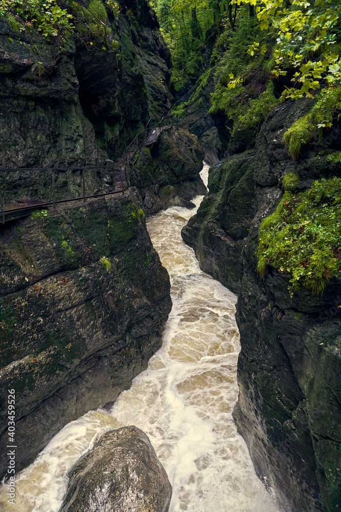 The magical wild nature of Bavaria in the Starzlachklamm.