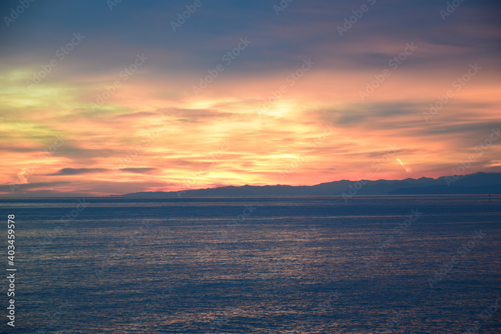 Genova Tramonto sul Mare