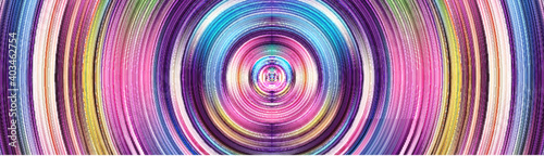 art background with circle shape illusion lines