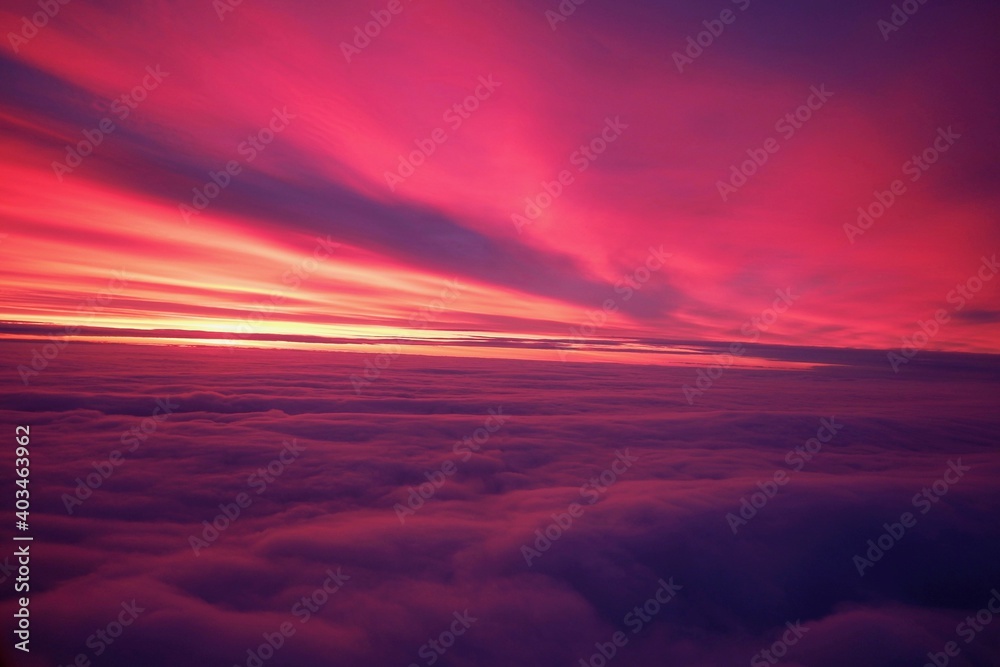 Sunrise from above the clouds Sunrise from above the clouds