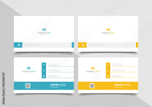 creative modern name card and business card	