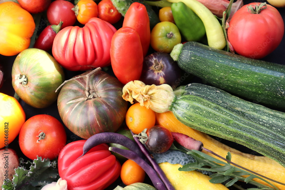 Fresh farm assorted vegetables close up selective focus. Fresh farm assorted vegetables close up selective focus.