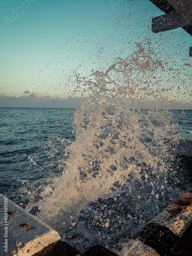 Sea splash photo