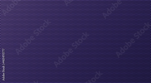 Led screen. Lcd monitor with dots. Pixel textured TV background. Digital display. Electronic diode effect. Purple television videowall. Projector grid template with bulbs. Vector illustration.