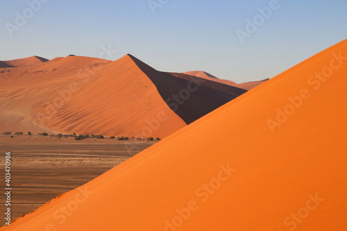 Dune 45 in Sossusvlei Namib Desert - Namib-Naukluft National Park, Namibia, Africa