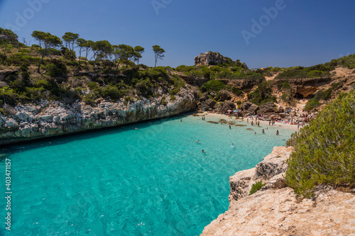 cala de Es Moro, Santaniy, Mallorca, balearic islands, spain, europe