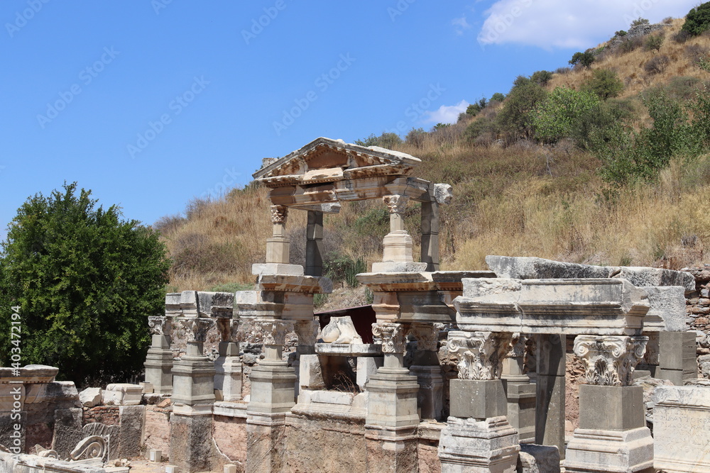 Ephesus Ancient Greek, may ultimately derive from Hittite Apasa) was an ancient Greek city on the coast of Ionia, three kilometres southwest of southwest of present-day Selçuk in İzmir Province Turkey