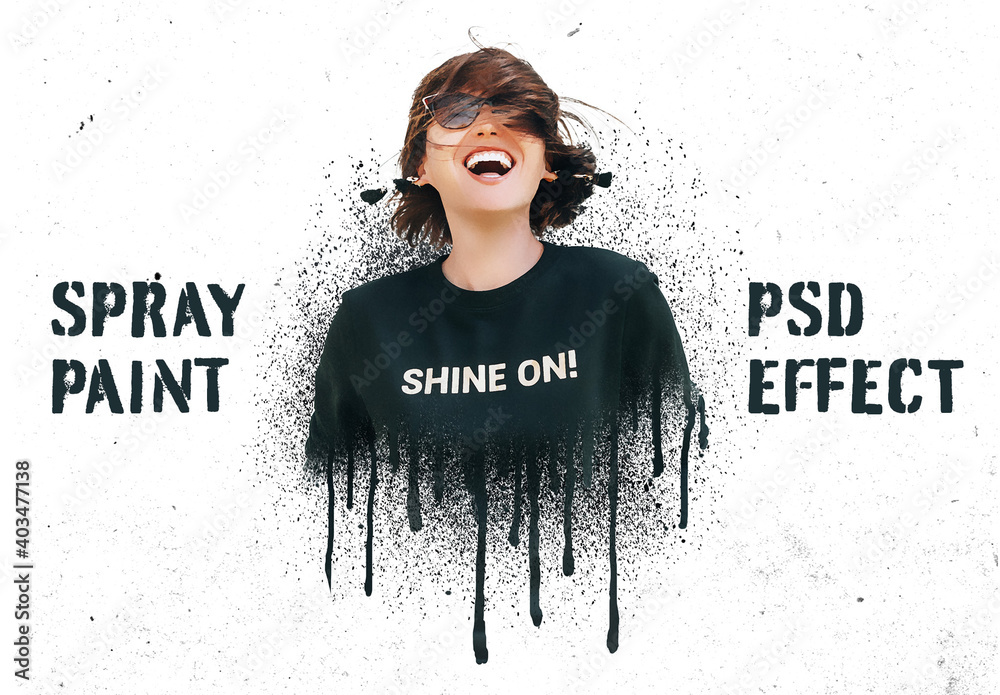 Spray Paint Effects Stock Template Adobe Stock