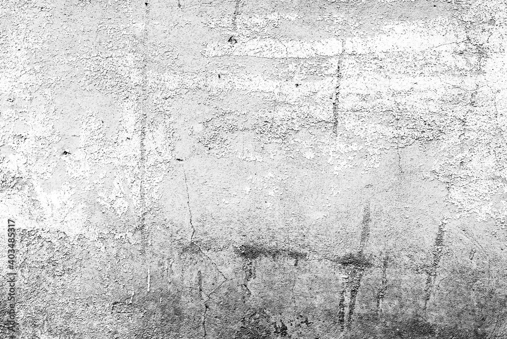Obraz premium Texture of a concrete wall with cracks and scratches which can be used as a background