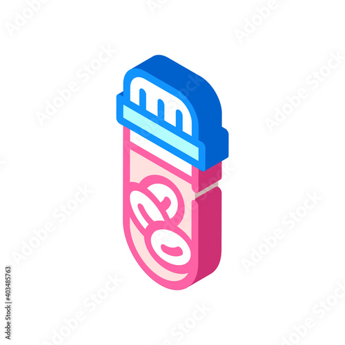 stem cells isometric icon vector illustration color