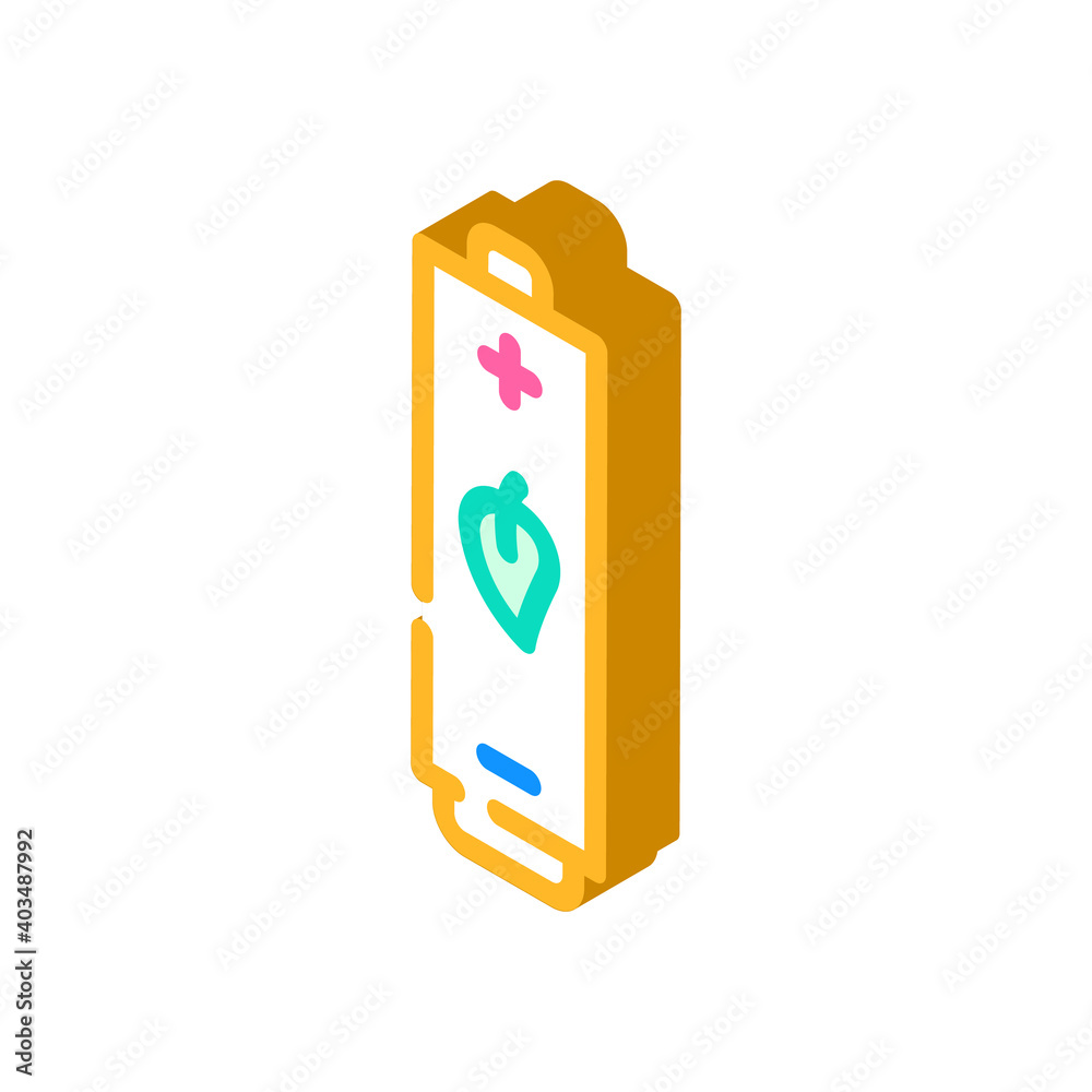 Obraz premium battery electrical energy tool isometric icon vector illustration