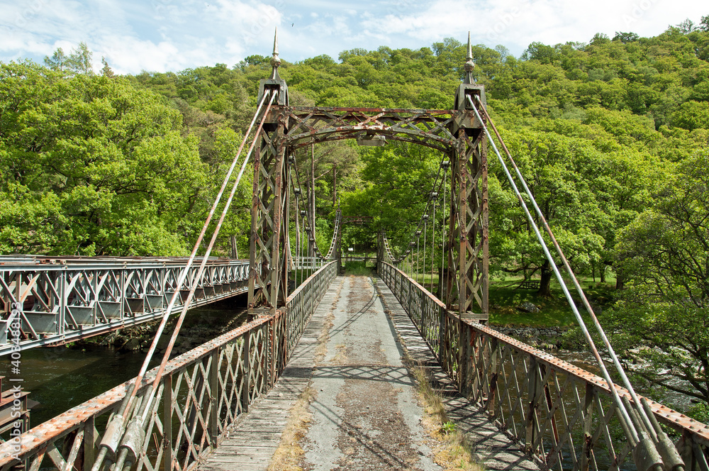 Fototapeta premium Old bridge in the countryside.