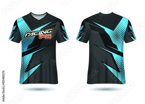 Racing Sport Jersey Template Design vector