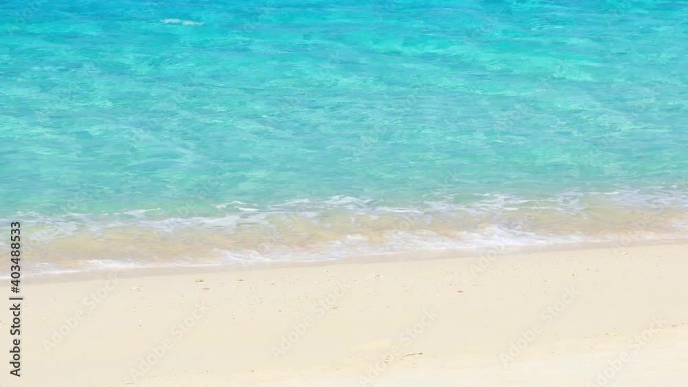 beautiful beach and clear waves in Okinawa Kurima island Nagama beach beautiful beach and clear waves in Okinawa Kurima island Nagama beach