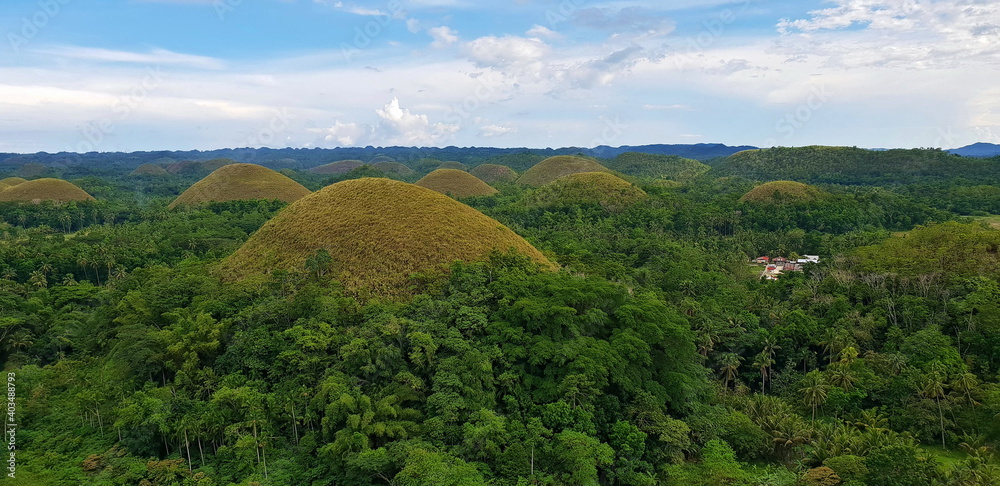 Chocolate Hills at Bohol Island, Philippines