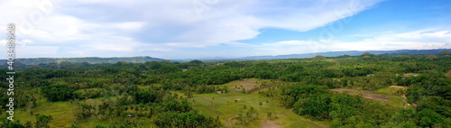 Philippines Forest and Fileds Top View.