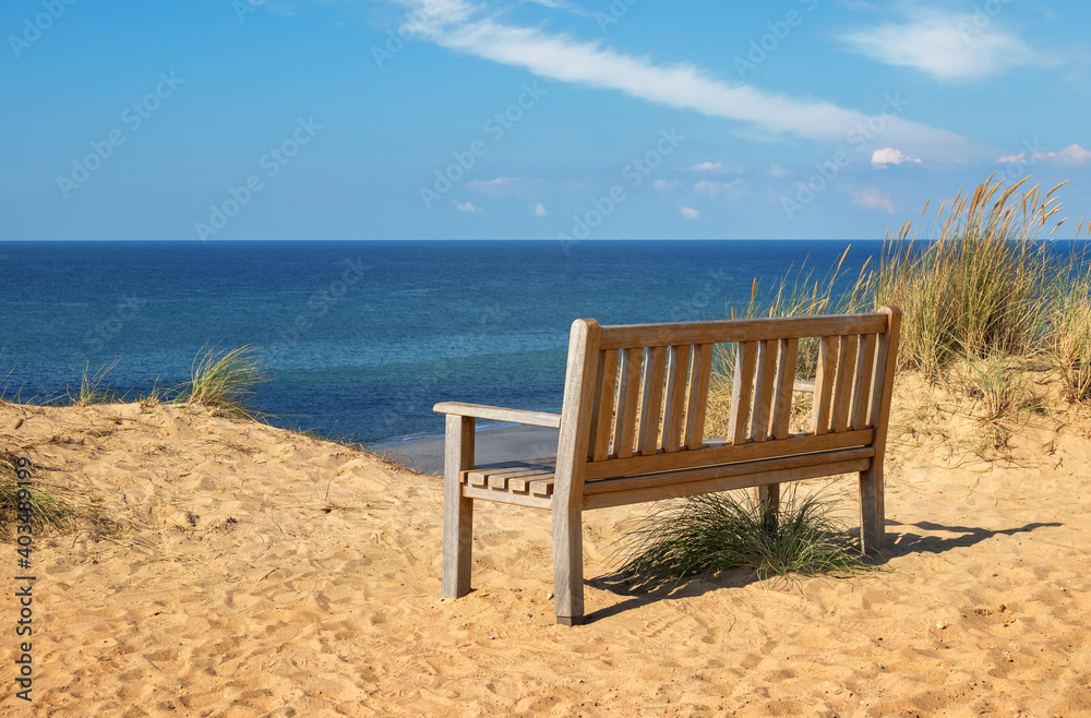 Fototapeta premium Bench with best sea view